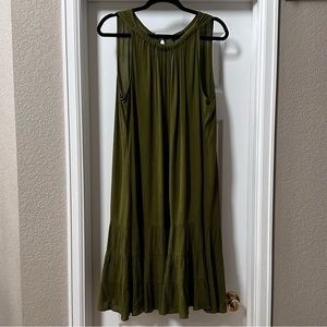 Lane Bryant, Olive crinkle dress Size 18/20 NWT